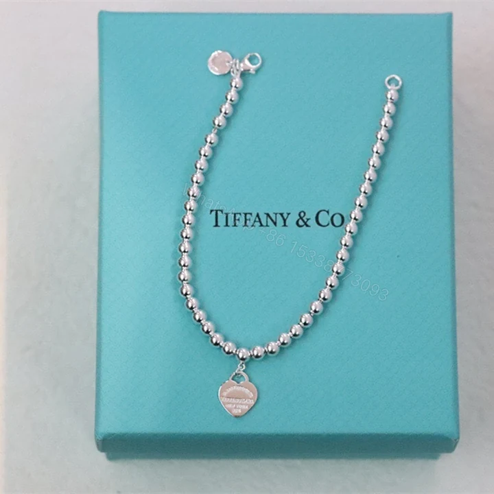 View 3 of 高仿Tiffany&CO蒂芙尼Return系列GRP06688愛心粉色手鏈