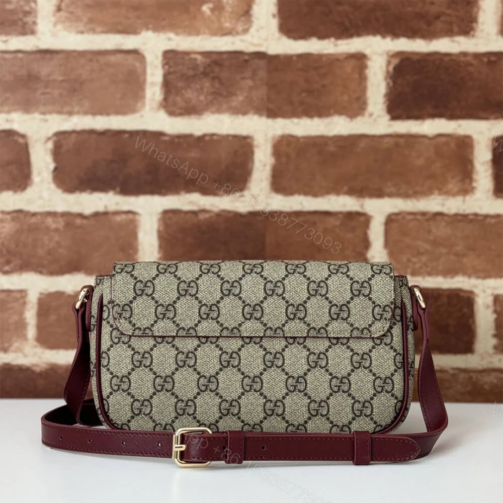 View 4 of GG Supreme Monogram Cat Print Mini Shoulder Bag(HIGH-END GRADE)
