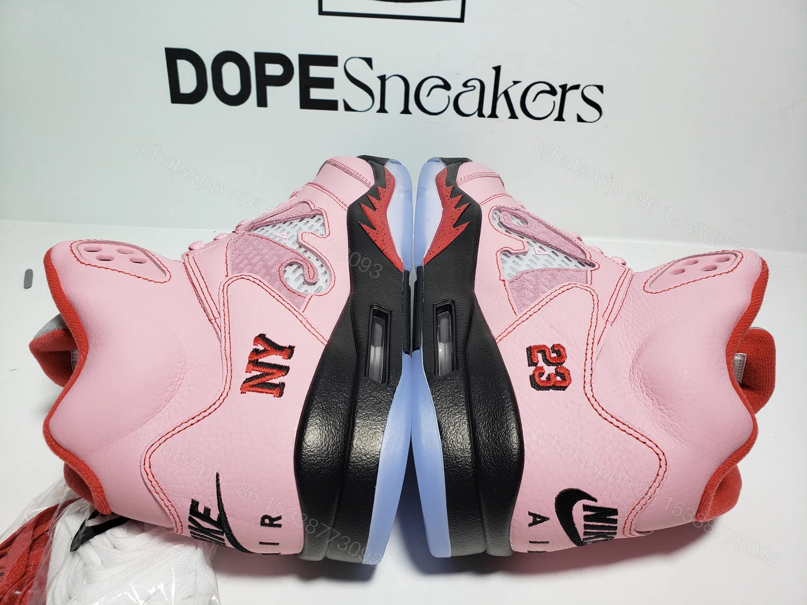 View 9 of Awake NY x Air Jordan 5 Retro 'Arctic Pink' DV4982-600