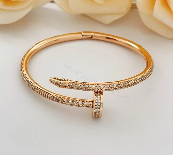 View 5 of Cartier Juste un Clou Replica Full Pavé Bracelet