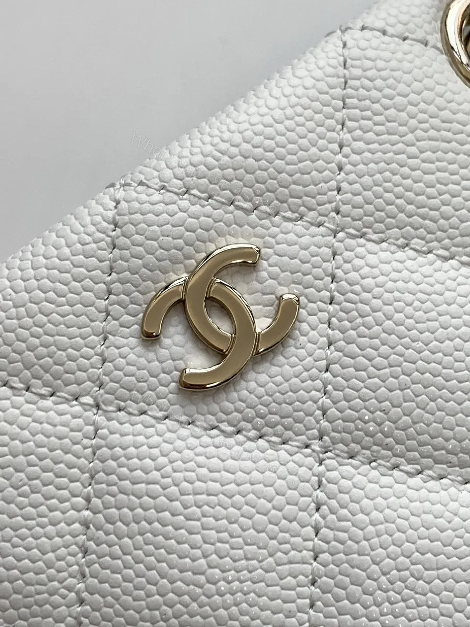 View 4 of Quilted White Chain-Detail Shoulder Bag, Elegant Day-to-Night