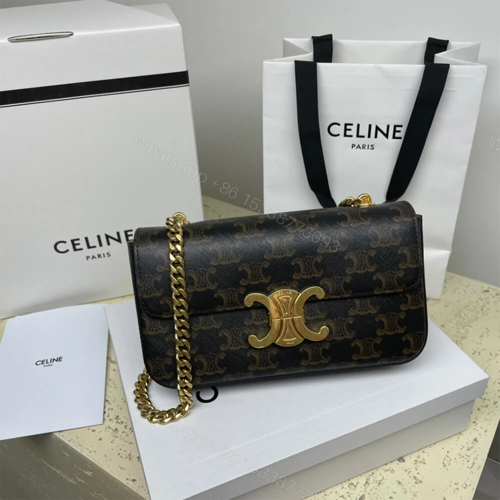 View 2 of CELINE CHAIN SHOULDER BAG CLAUDE (HIGH-END GRADE)