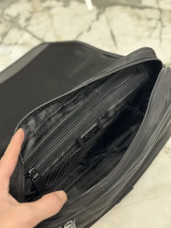 View 9 of Prada Re-Nylon Crossbody: Sleek, Weathered Nylon Messenger