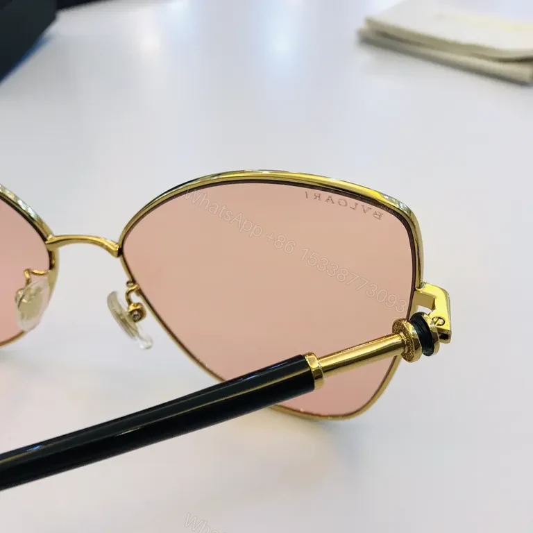 View 2 of BVLGARI Gold-Tone Aviators with Gradient Lenses - Luxury Sunglasses