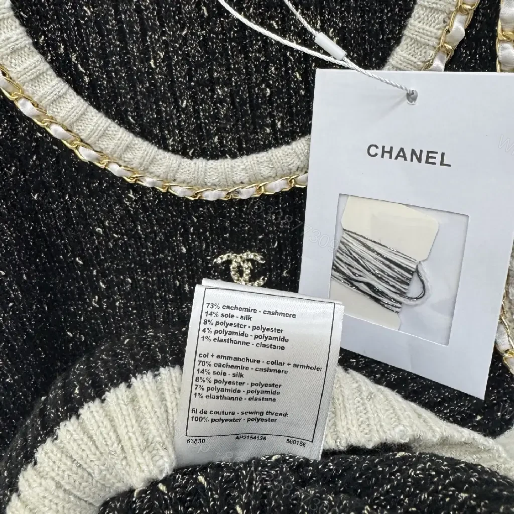 View 10 of Metallic-Trim Knit Tank: Crystal Neckline, Rich Texture