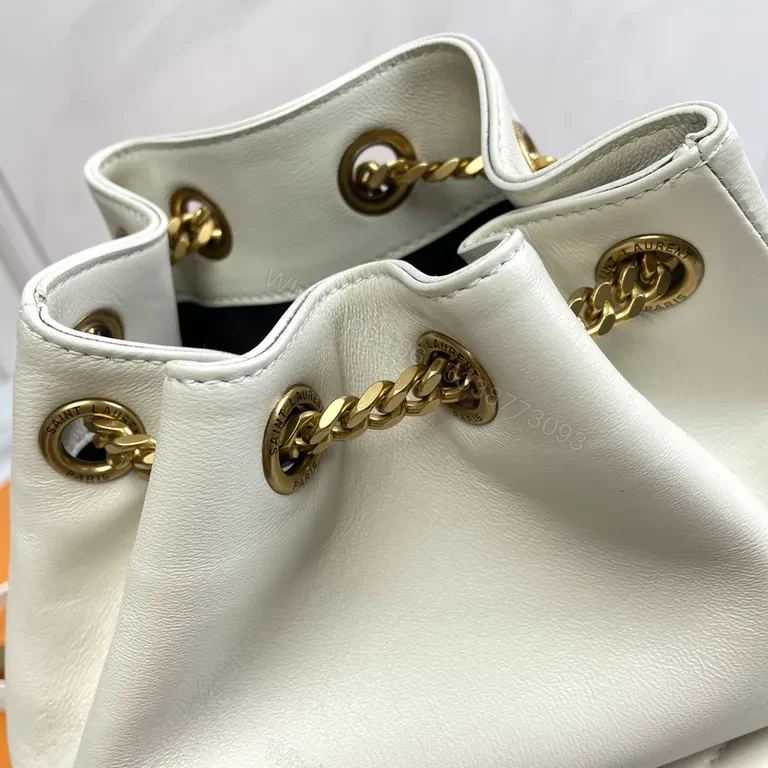 View 3 of Chic Quilted Backpack with Gold Emblem â€“ Modern Luxury Backpack