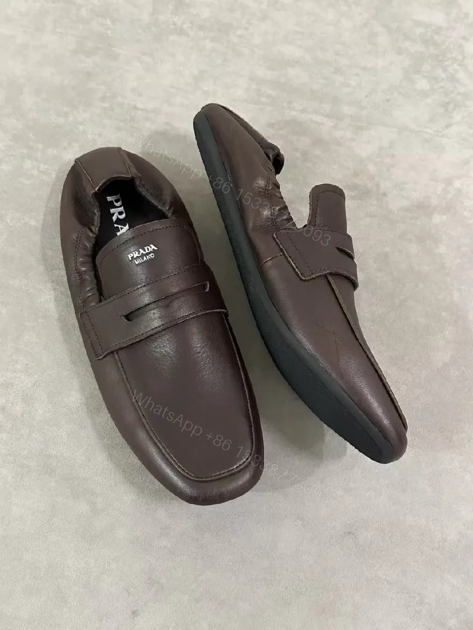 View 9 of Dark Leather Loafers + Full-Grain Leather + Classic Minimalist + All-Day Comfort + Loafers