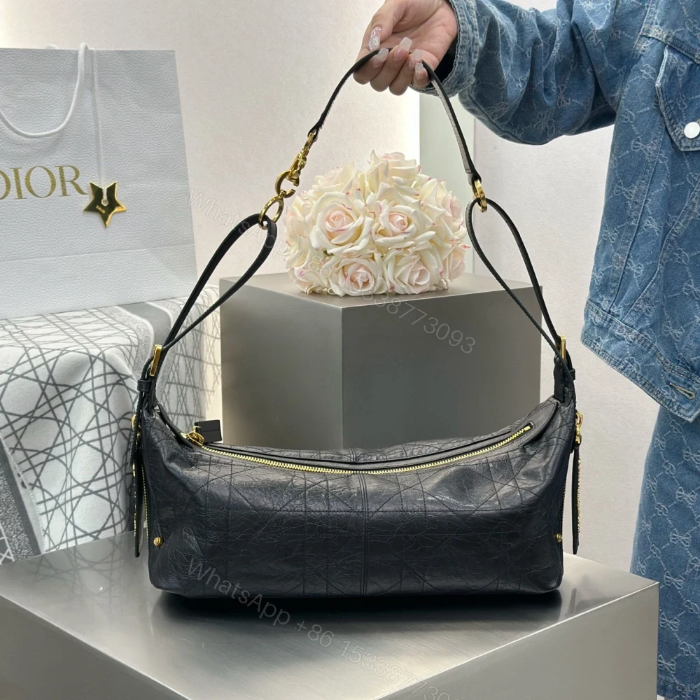 View 4 of 高仿Dior*D-Journey系列M2417M900牛皮革單肩包黑色中號免檢版