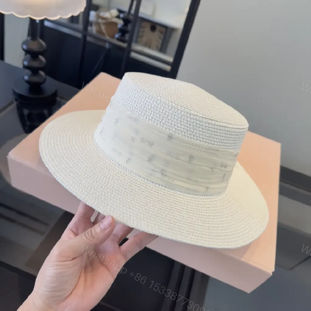 View 10 of Off-White Straw Fedora Hat with Woven Texture and Ribbon Band