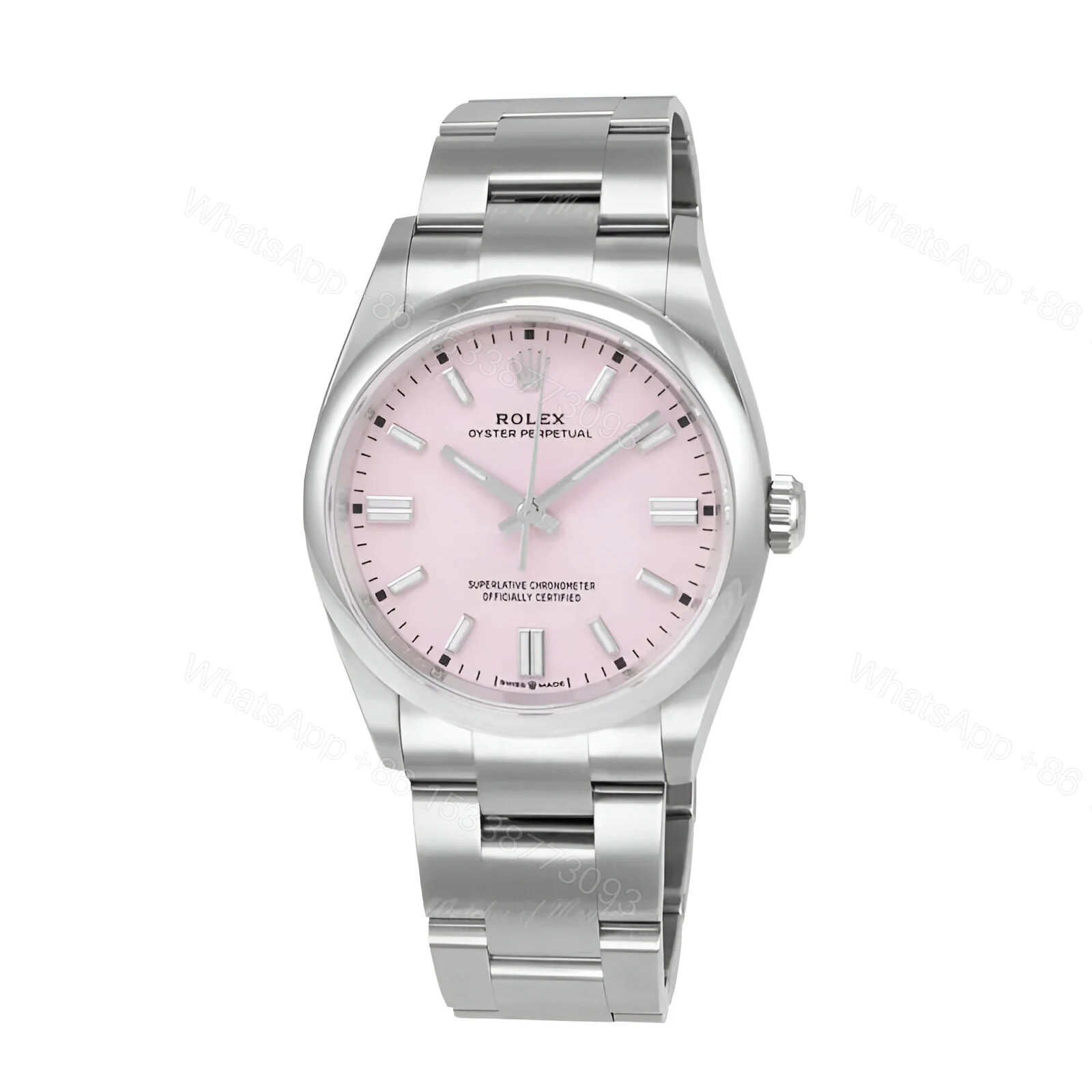 View 2 of Rolex Perpetual Pink 124300 Replica