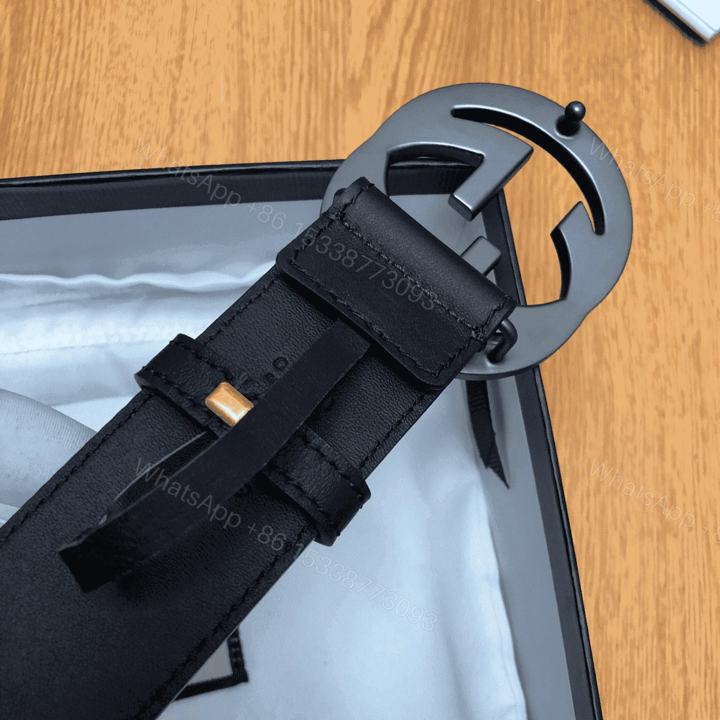 View 6 of GUCCI INTERLOCKING-G LEATHER BELT – B12