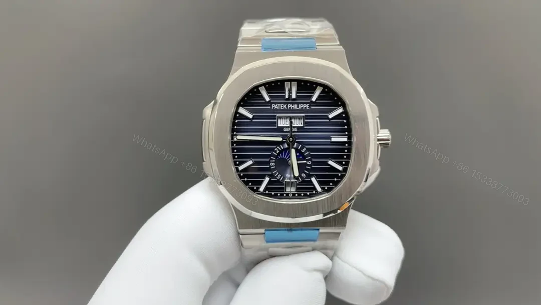 Patek Super Clone Nautilus 5726/1A Blue Dial Steel Bracelet Premium 40MM PATEK-NAUT5726-BLU40-SS — view 1
