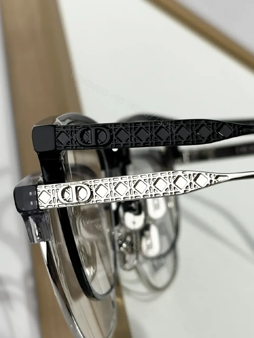 View 6 of Two-Tone Luxury Frame: Modern Contrast Eyewear