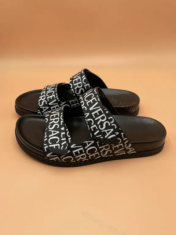 View 7 of Graphic Strapped Slides: Bold Luxe Comfort Slides