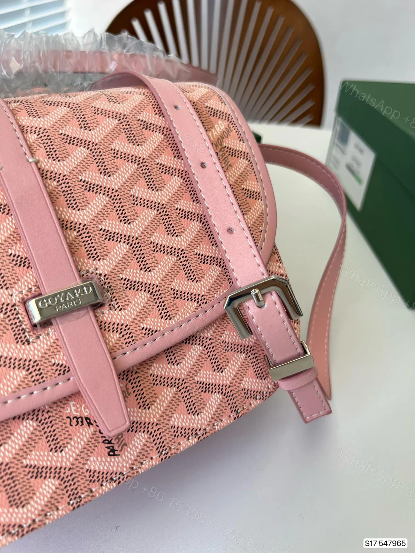 View 10 of GOYARD BELVEDERE PM BAG PINK 22CM
