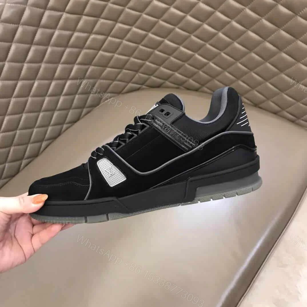 View 3 of LOUIS VUITTON LV 408 TRAINERS IN SUEDE & GRAY FLANNEL – LV222