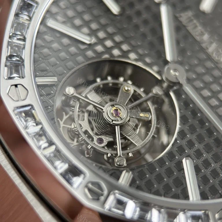 View 7 of Replica AP Royal Oak Flying Tourbillon White Gold Grey Dial 41mm