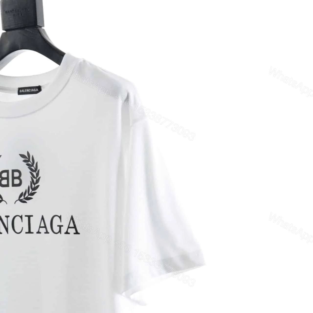 View 3 of BALENCIAGA WHEAT EAR SHORT SLEEVE WHITE T SHIRT