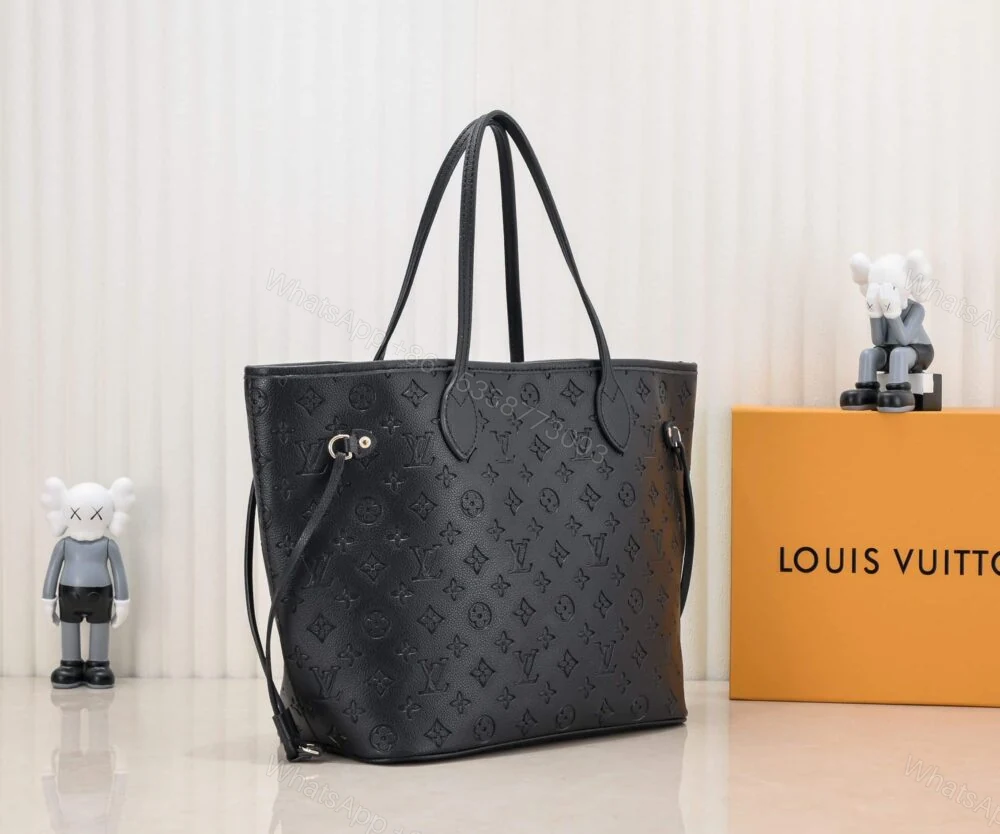 View 3 of Louis Vuitton Neverfull MM Monogram Empreinte Black 31Cm