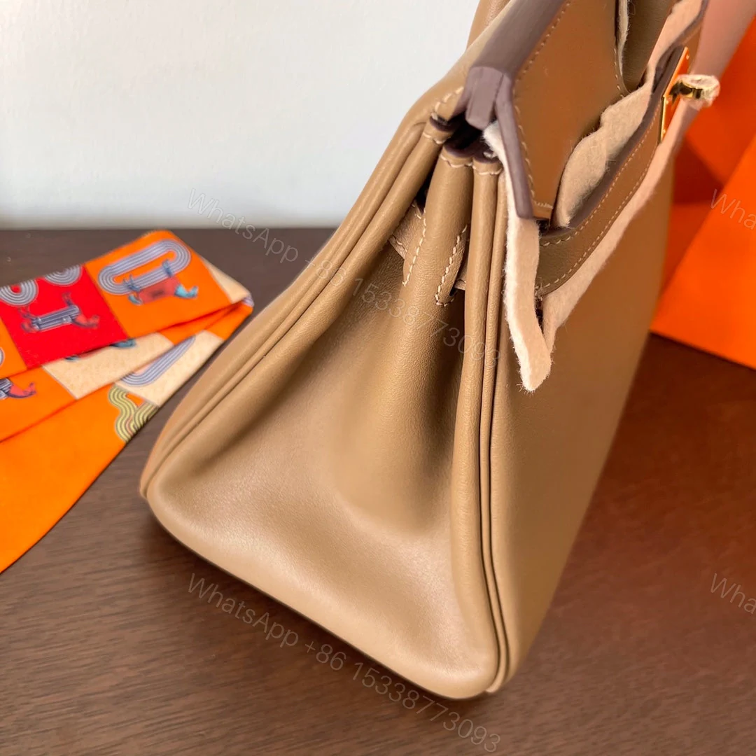 View 4 of HERMES BIRKIN 30CM BEIGE SWIFT LEATHER GOLD HARDWARE