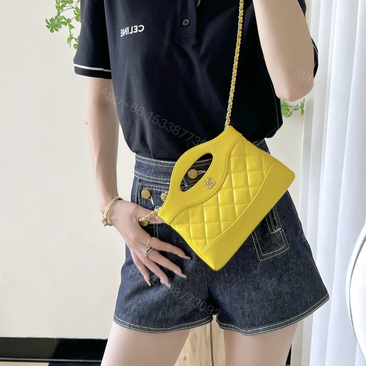 View 18 of 高仿Chanel*24S春夏系列AP3656單肩包黃色免檢版