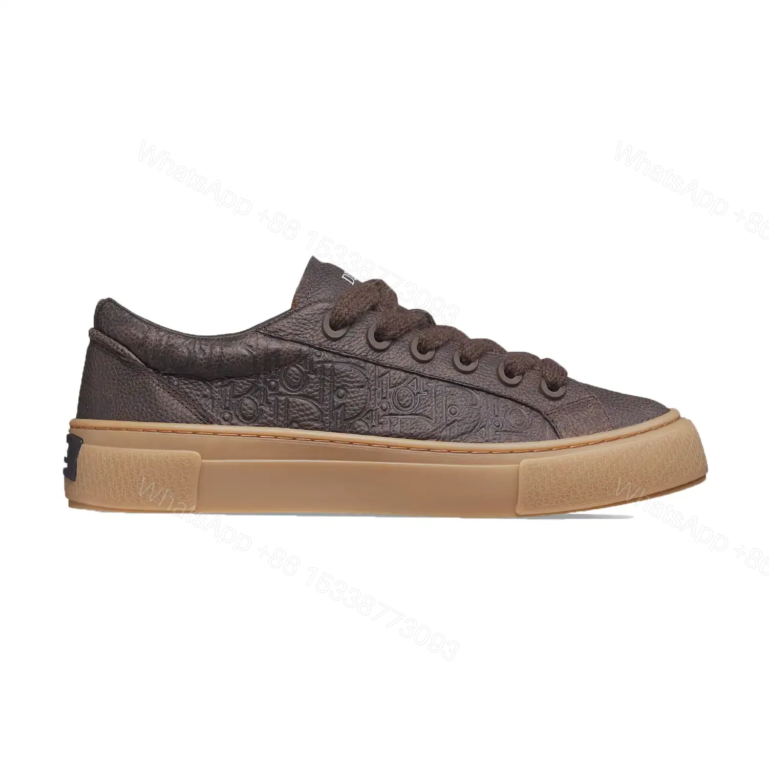 DIOR B33 SPIN SNEAKERS IN BROWN – CD205 — view 1