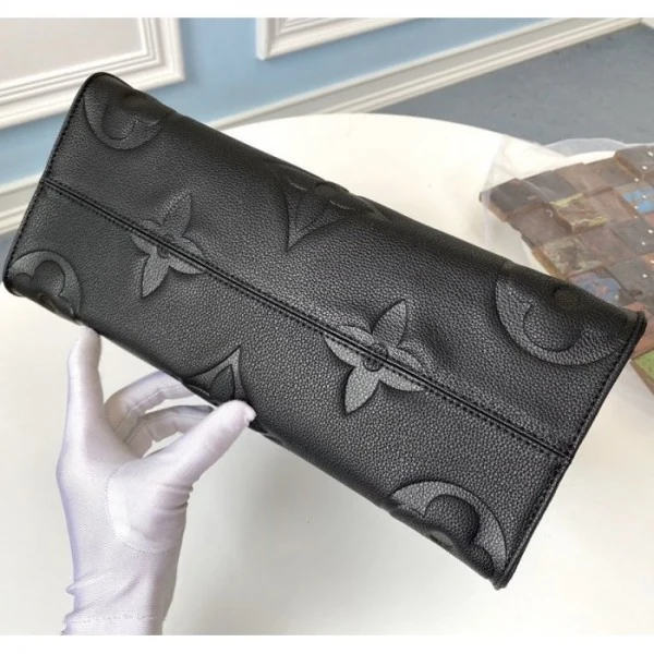 View 5 of First Copy Louis Vuitton LV On The Go Monogram Premium Leather Tote Bag