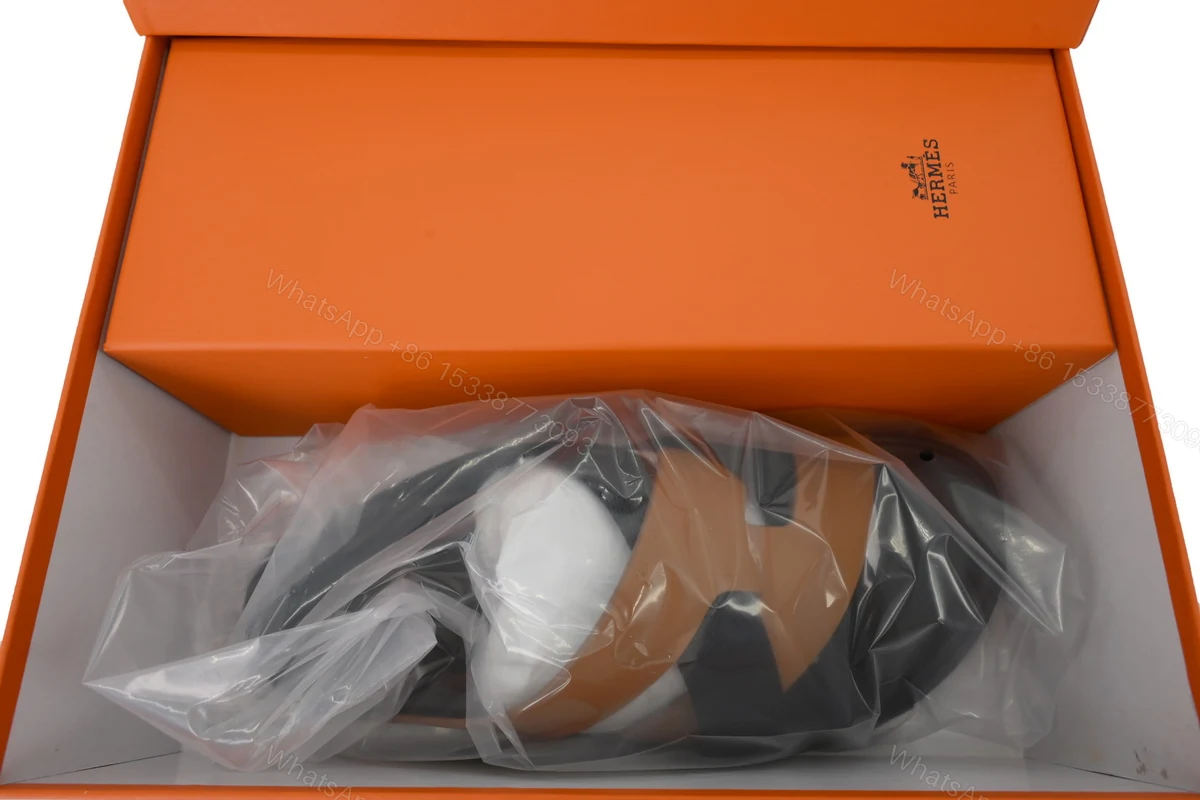 View 8 of HERMES Coffee Cross Strap Slides