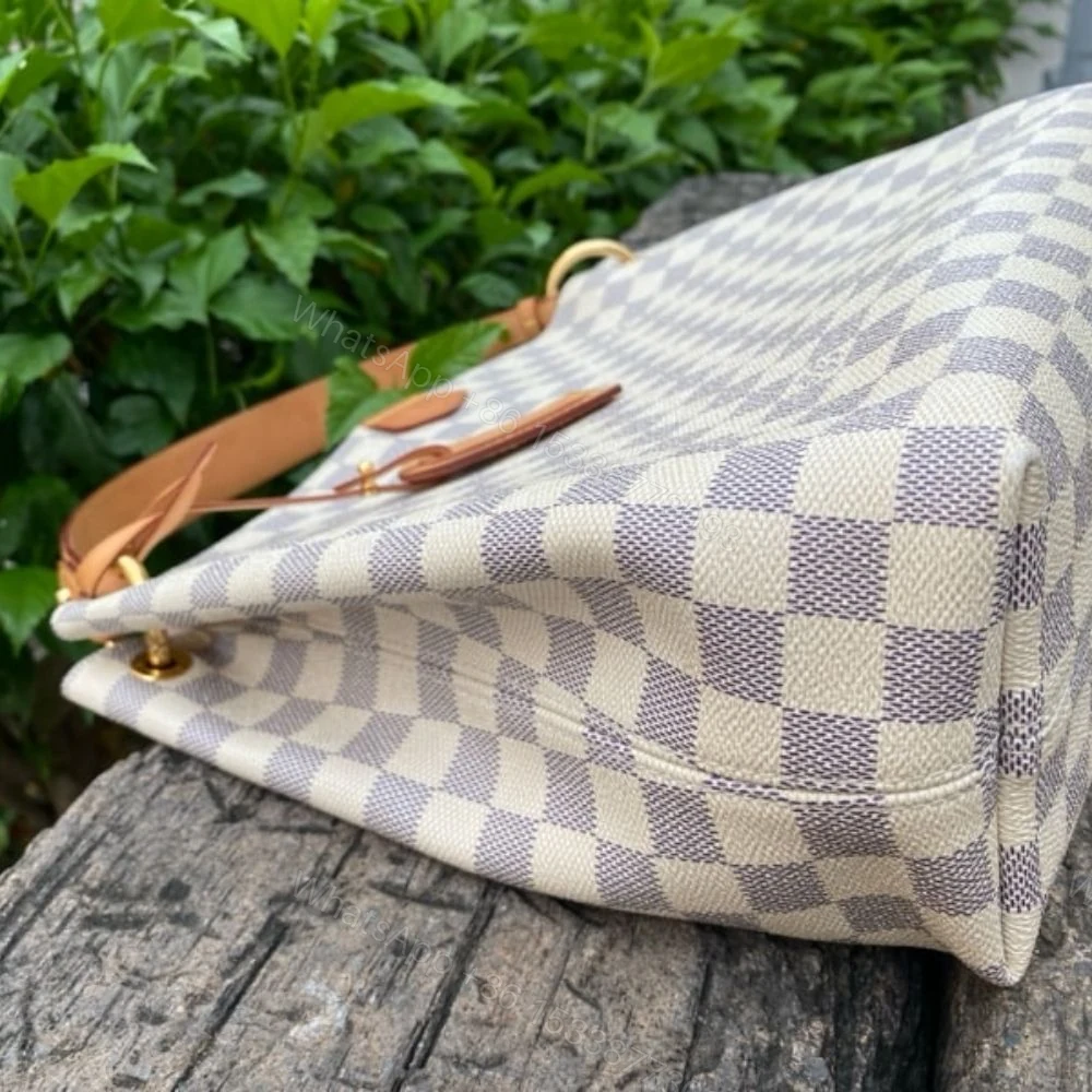 View 8 of Louis Vuitton Graceful PM Damier Azur 35Cm N42249