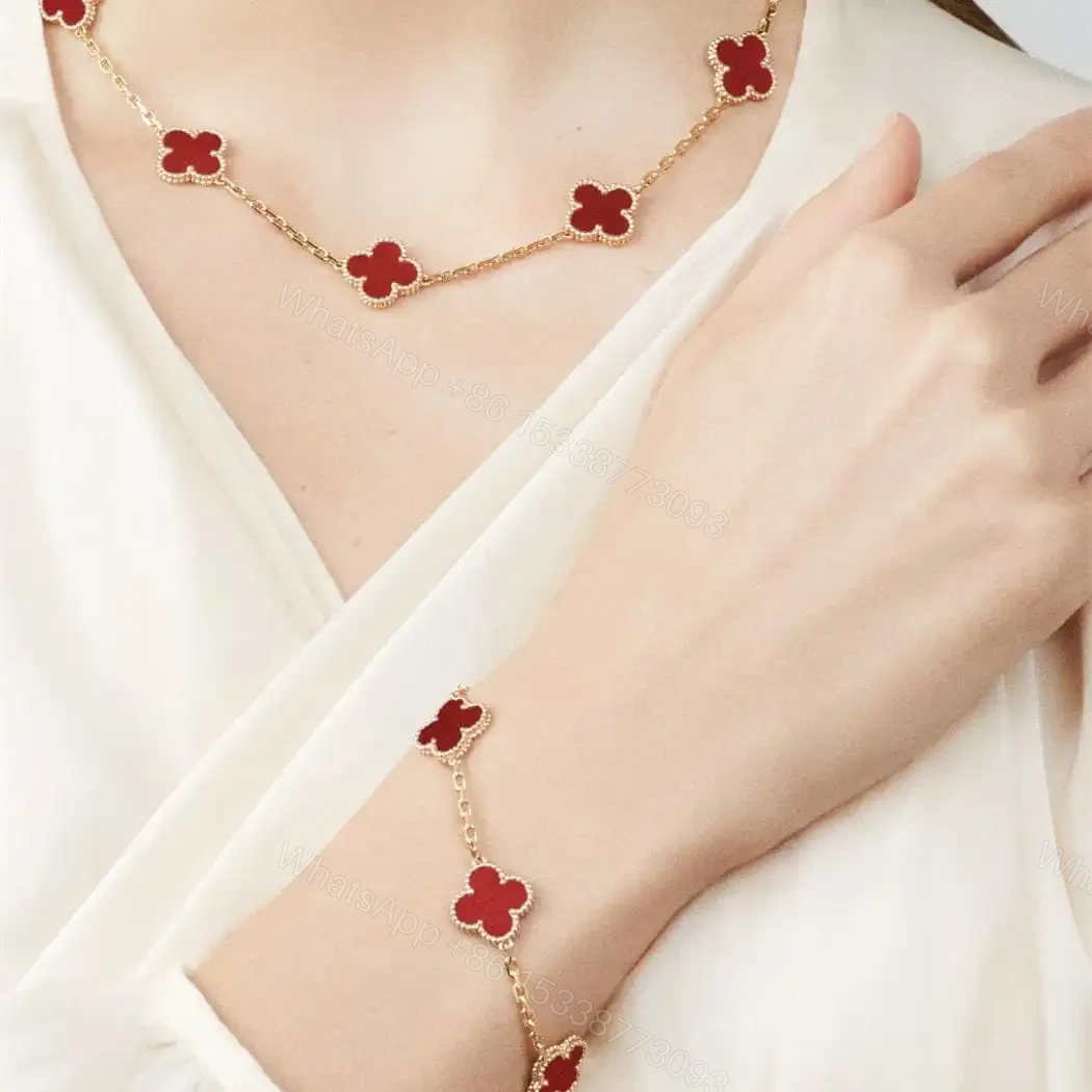 View 11 of 高仿首飾VanCleef&Arpels*RD35500紅瑪瑙黃金手鏈