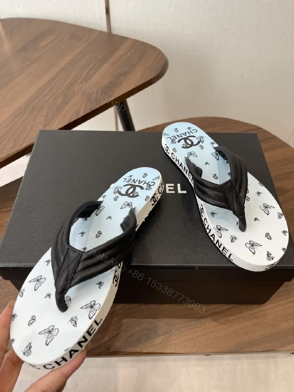 View 3 of Floral Flip-Flops: Luxe Comfort, Lightweight Resort Sandals