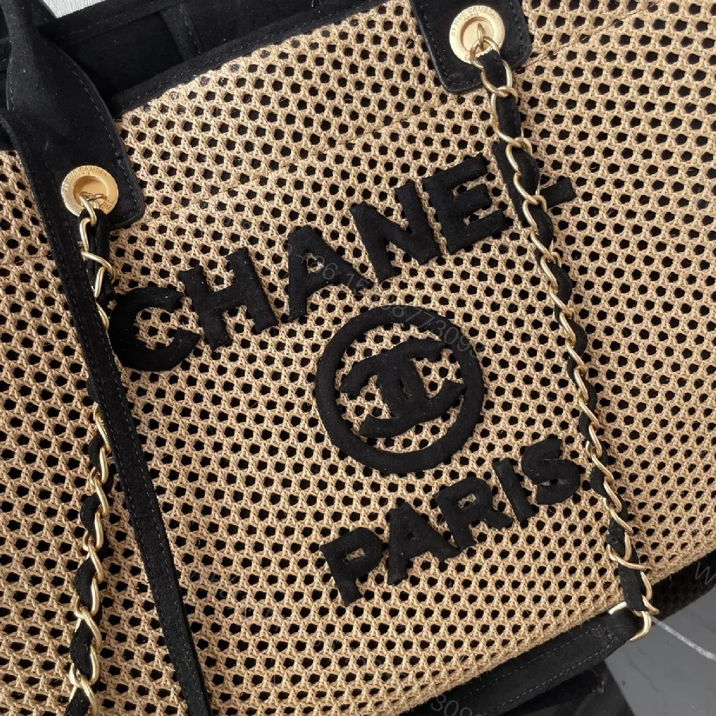 View 5 of Textured Beige Tote: Canvas, Modern, Bold Logo, Convertible Wallet Bag