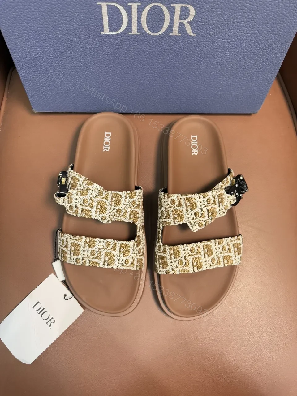 Monogram Sandals with Signature Pattern, Adjustable Comfort, Sandal — view 1