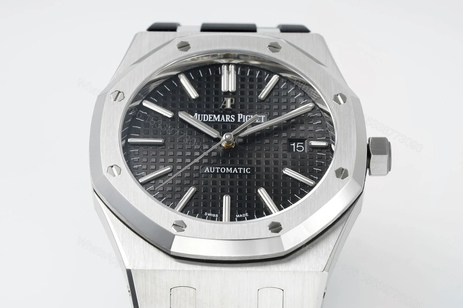 View 3 of Royal Oak 15400 1:1 Best Edition SS/RU Black Textured Dial Super Clone