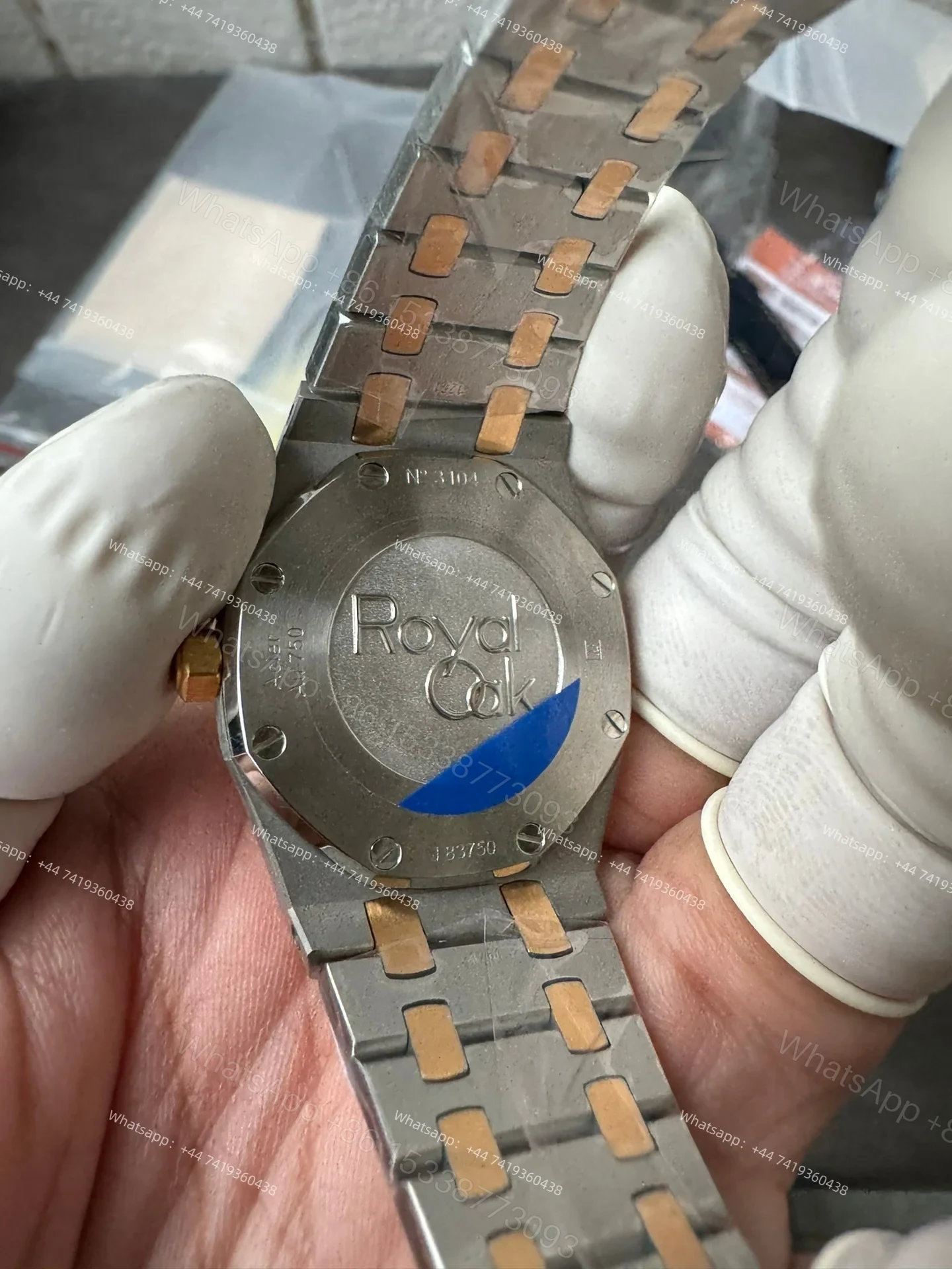 View 9 of Audemars Piguet Super Clone Royal Oak 67651SR Rose Gold Diamond Bezel White Dial 33MM