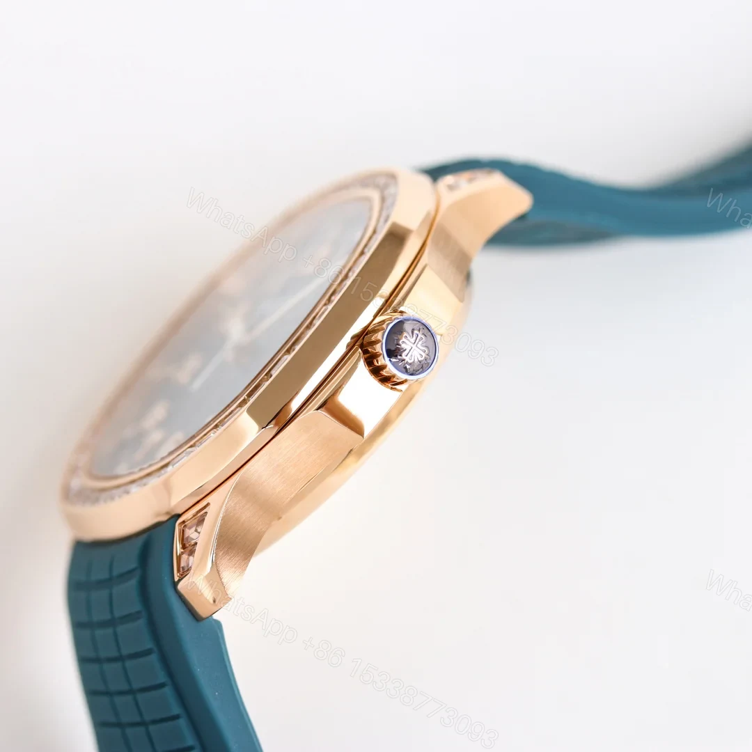 View 4 of Patek Philippe Aquanaut Full Diamond Edition Luxury Mechanical Watch GR-PP-R68-FULL-DIAMOND-388