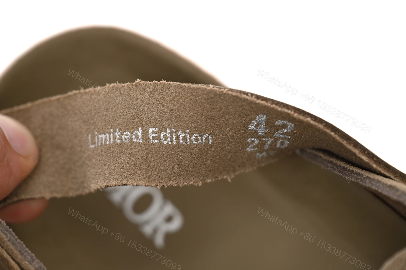 View 10 of Dior by Birkenstock Mule Tokio Khaki Nubuck Calfskin 3SA116ZSD_H620