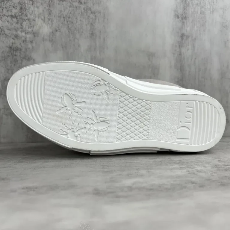 View 6 of Chic Textured Leather-Trim Sneaker with Subtle Branding