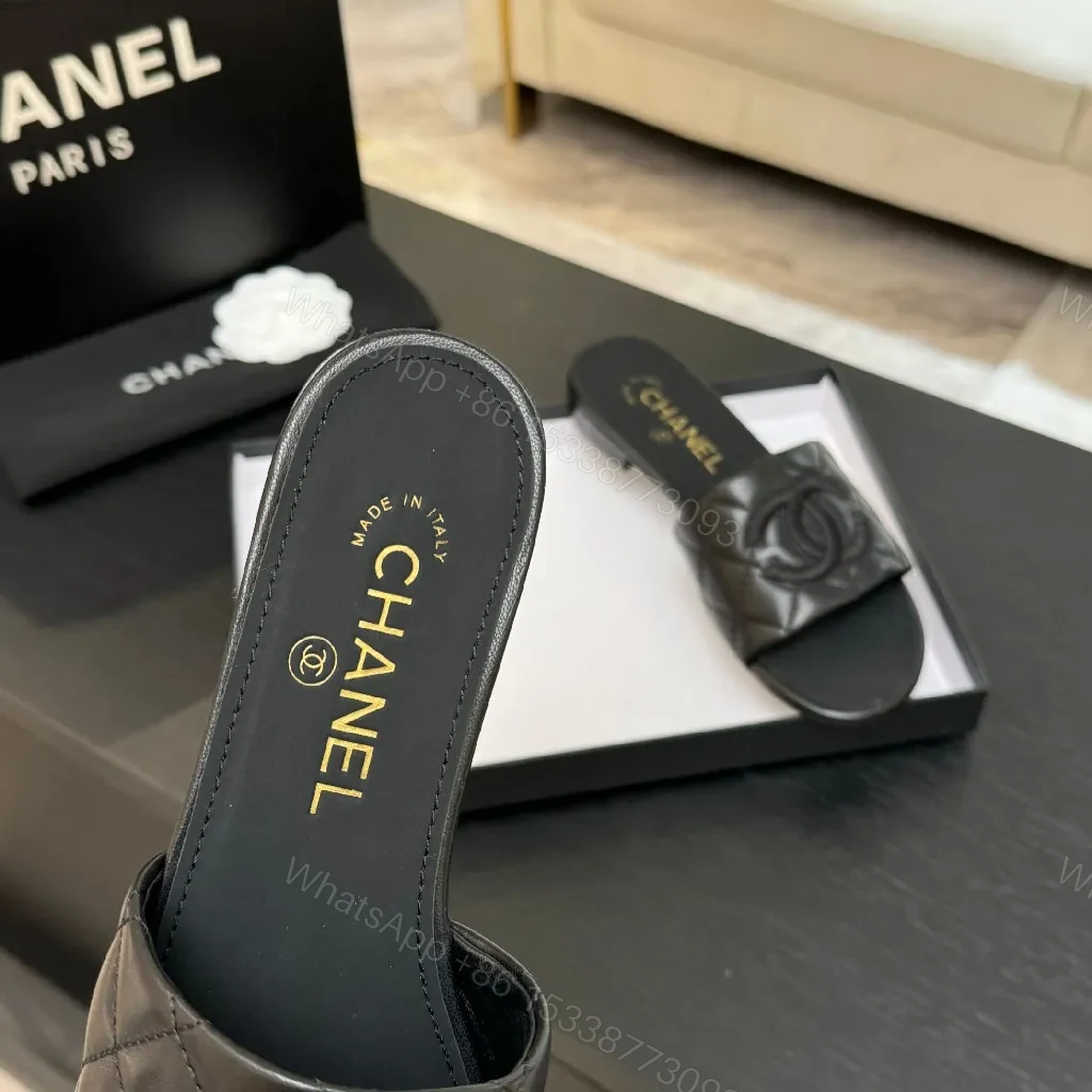 View 2 of Quilted Leather Slide: Subtle Luxury, All-Day Comfort