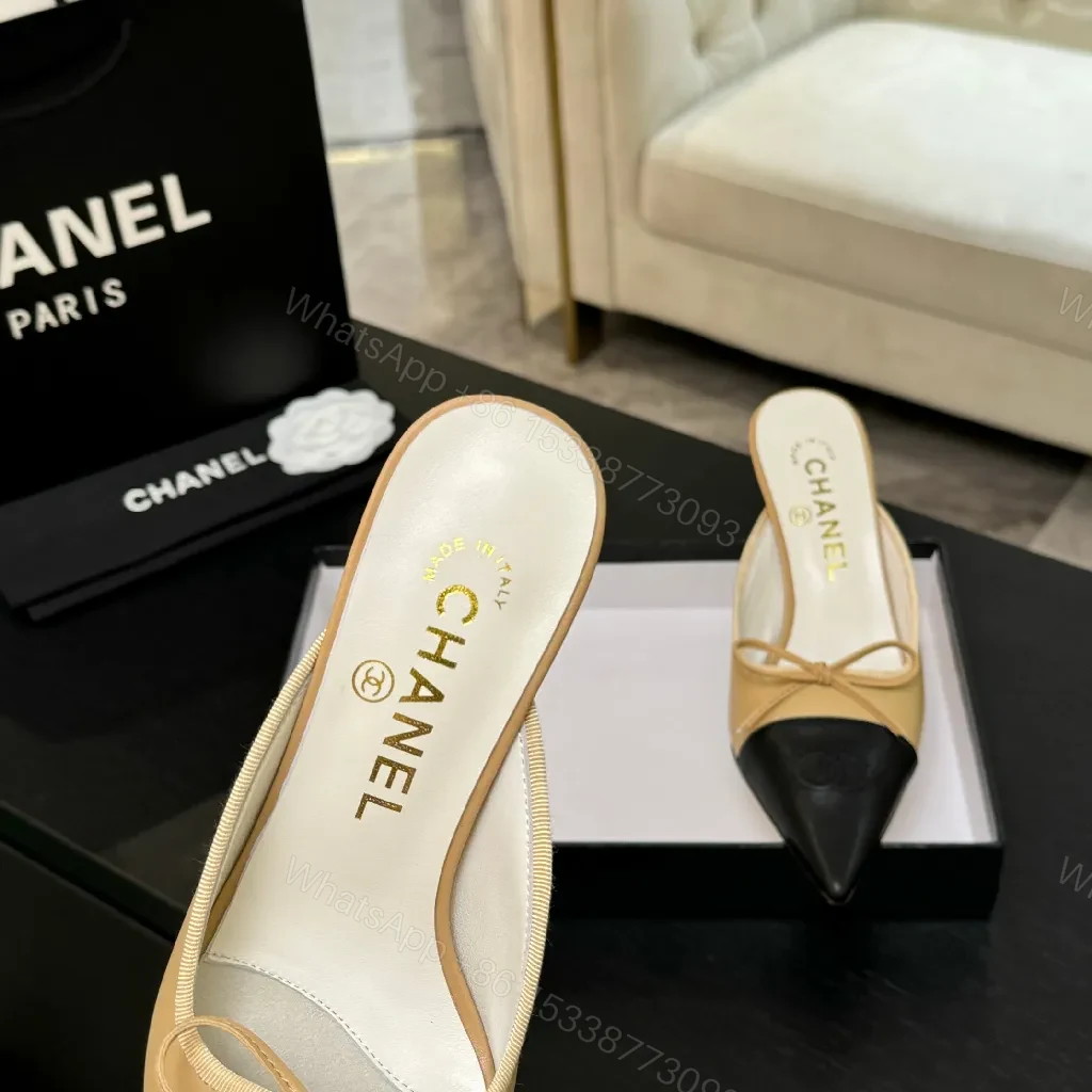 View 2 of Two-Tone Slingback Heels: Luxe Contrast, Comfortable Elegance