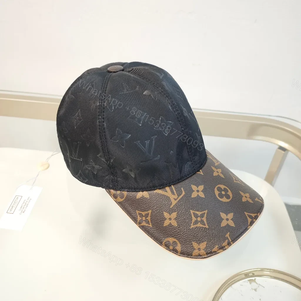 View 2 of Monogram Texture Cap: Sleek, Low-Profile Prestige Cap