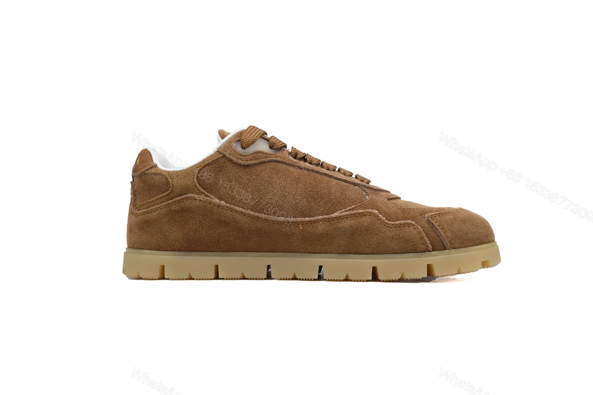 View 5 of Prada Trail Suede Sneakers Brown
