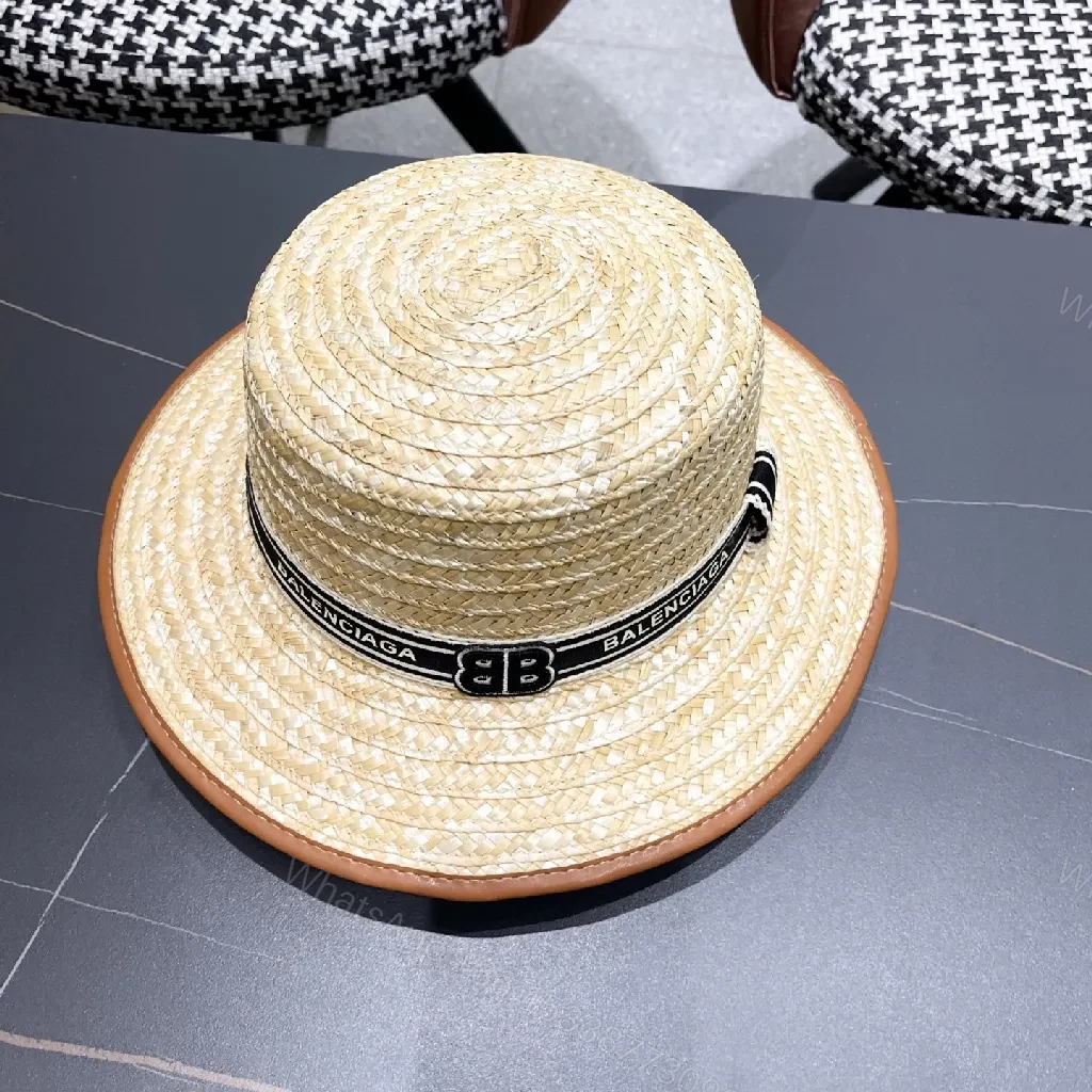 View 4 of Straw Panama Hat with Signature Black Band – Luxury Shield