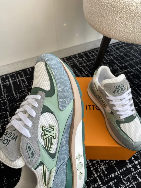 View 8 of Mint Mesh LV Sneakers: Luxe Comfort High-Top