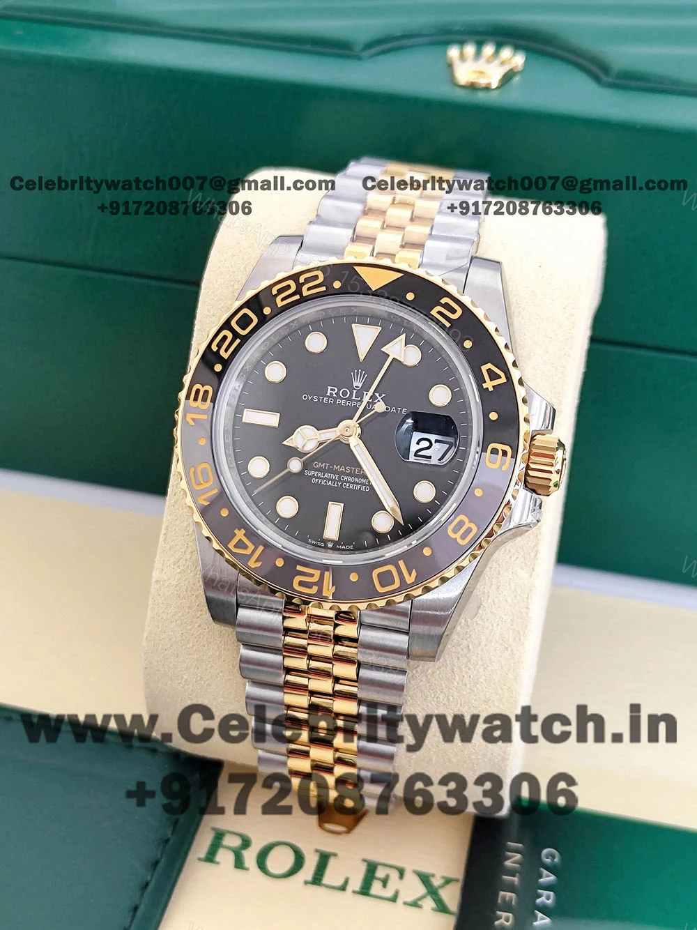 View 4 of Buy Rolex GMT Master II Guinness Two Tone Bracelet Watch