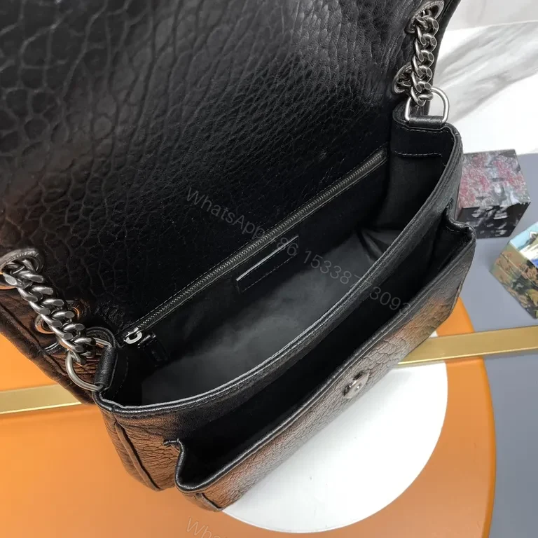 View 9 of Pebbled Leather Shoulder Bag â€“ Compact Luxury with Signature Hardware