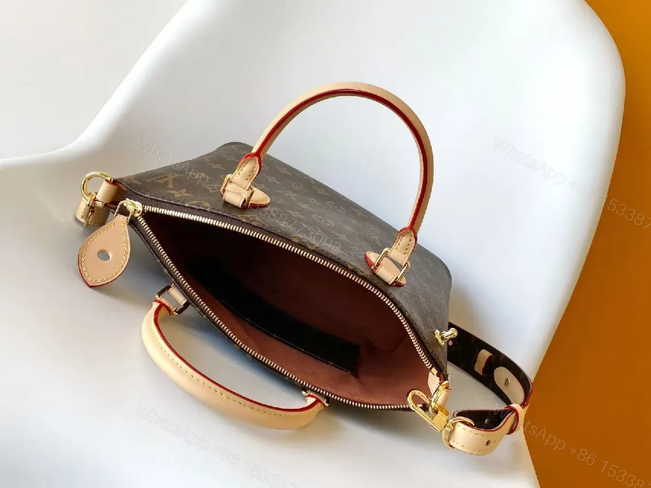 View 4 of Monogram Canvas Satchel: Luxe Everyday, Crossbody Ready