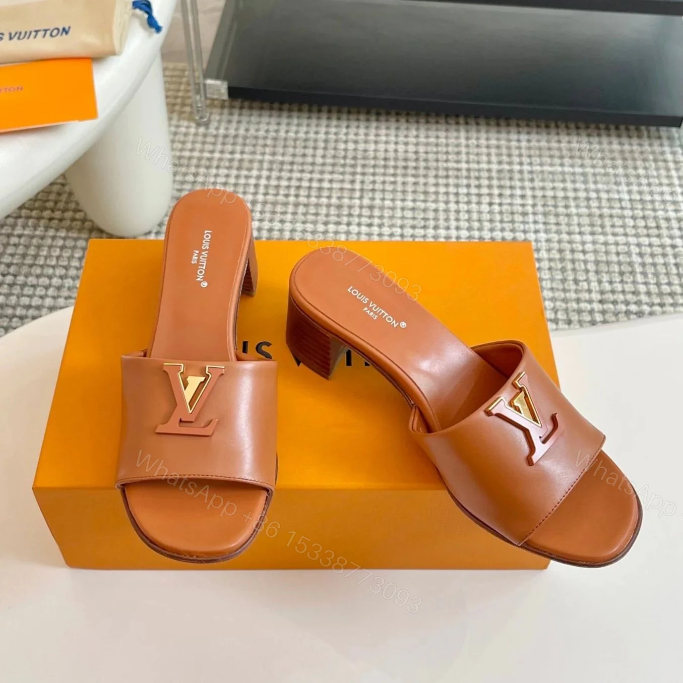 View 5 of BUY FIRST COPY LOUIS VUITTON LADIES PARTY WEAR HEELS