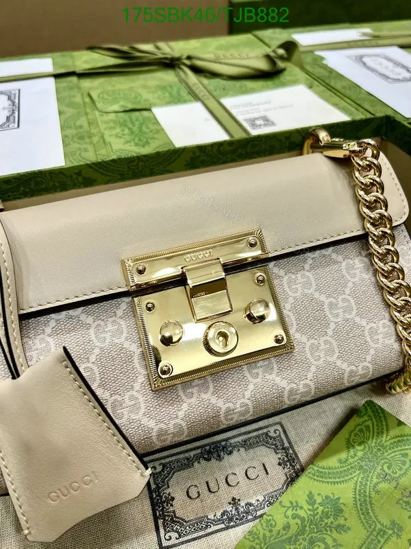 View 13 of Gucci Padlock GG Supreme Canvas Small Shoulder Bag in White – BV517