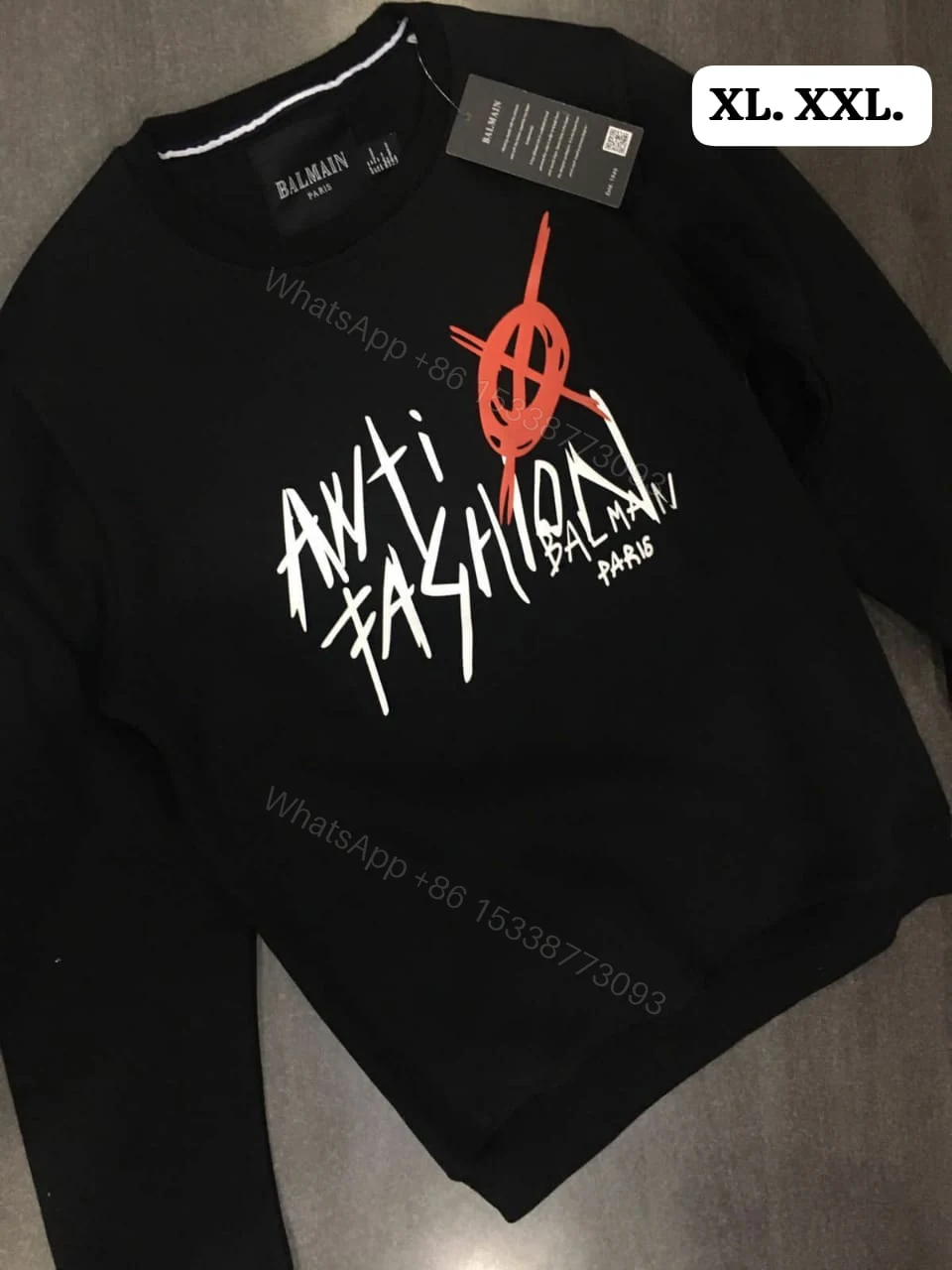 View 2 of FIRST COPY BALMAIN PREMIUM ROUND NECK SWEATSHIRTS